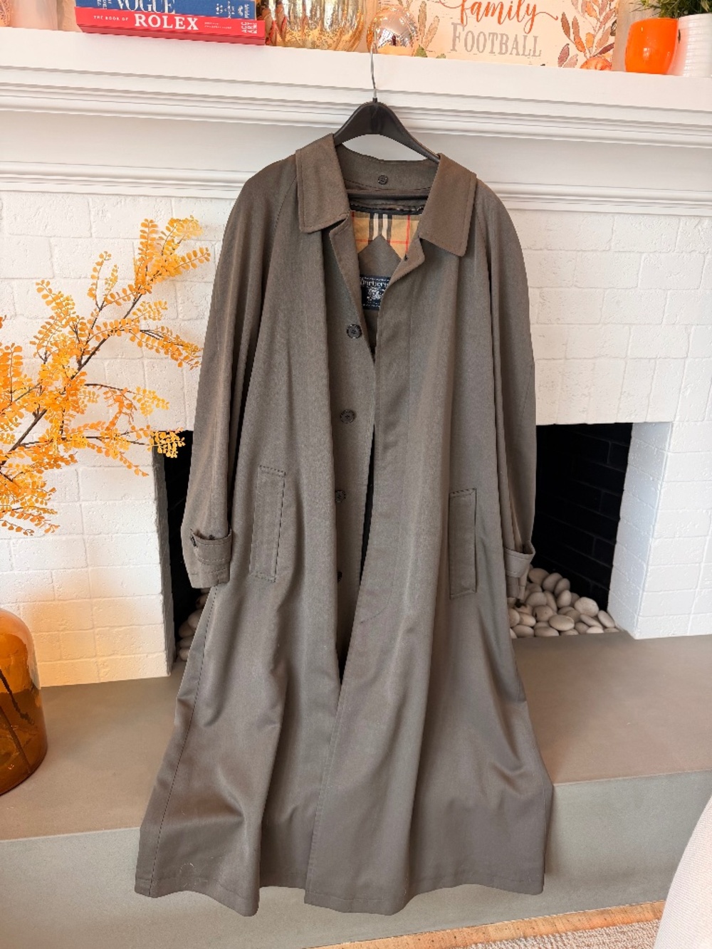 GUC Vintage Burberry single-breasted trench coat, w/removable wool lining